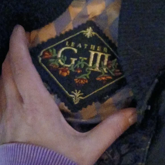 G 3 vintage floral leather bomber jacket size medium # 238 - Picture 17 of 17